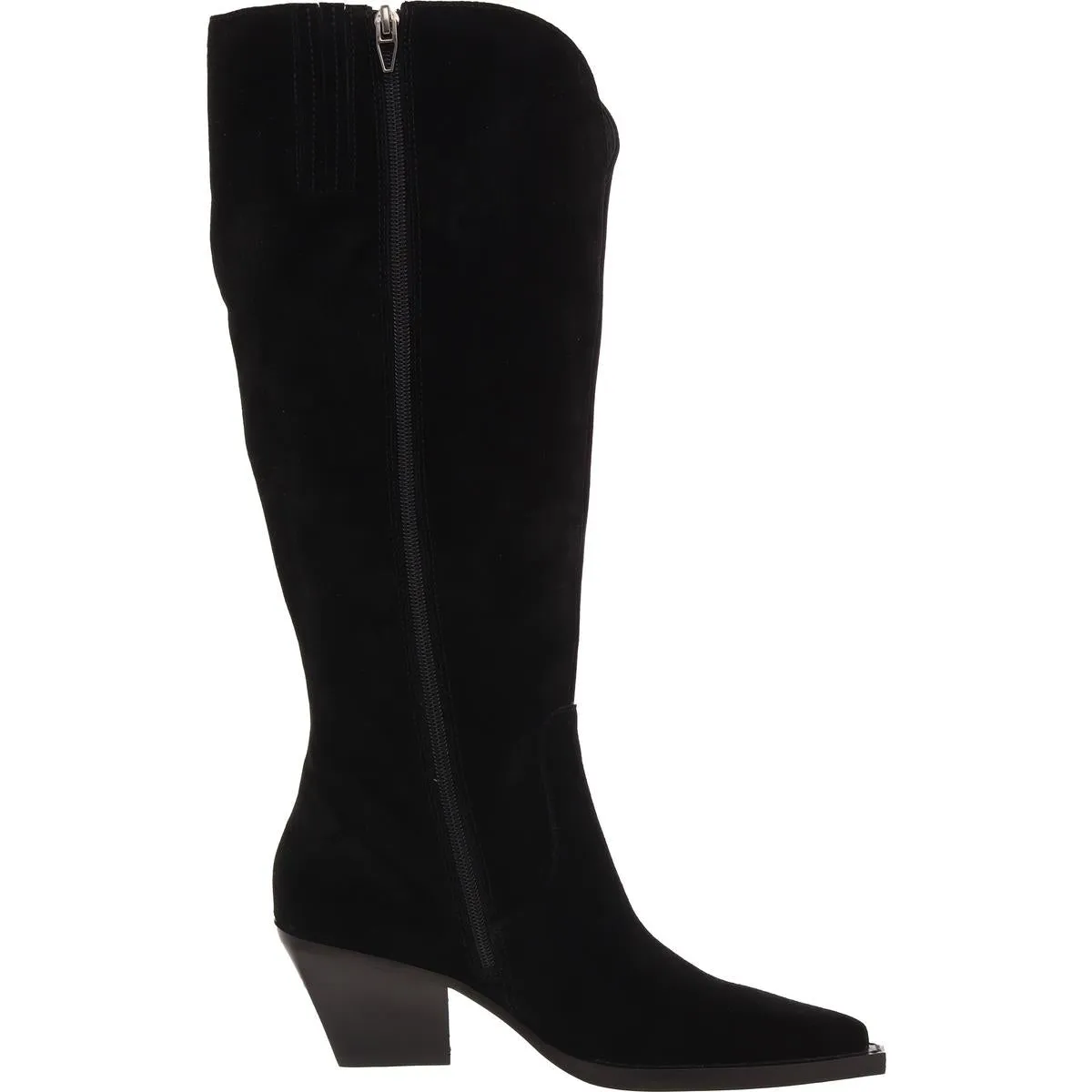 Womens Solid Man Made Knee-High Boots