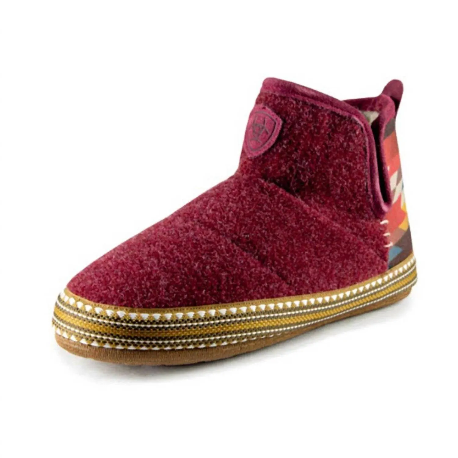 Women's Southwest Bootie Slippers In Wine/multi