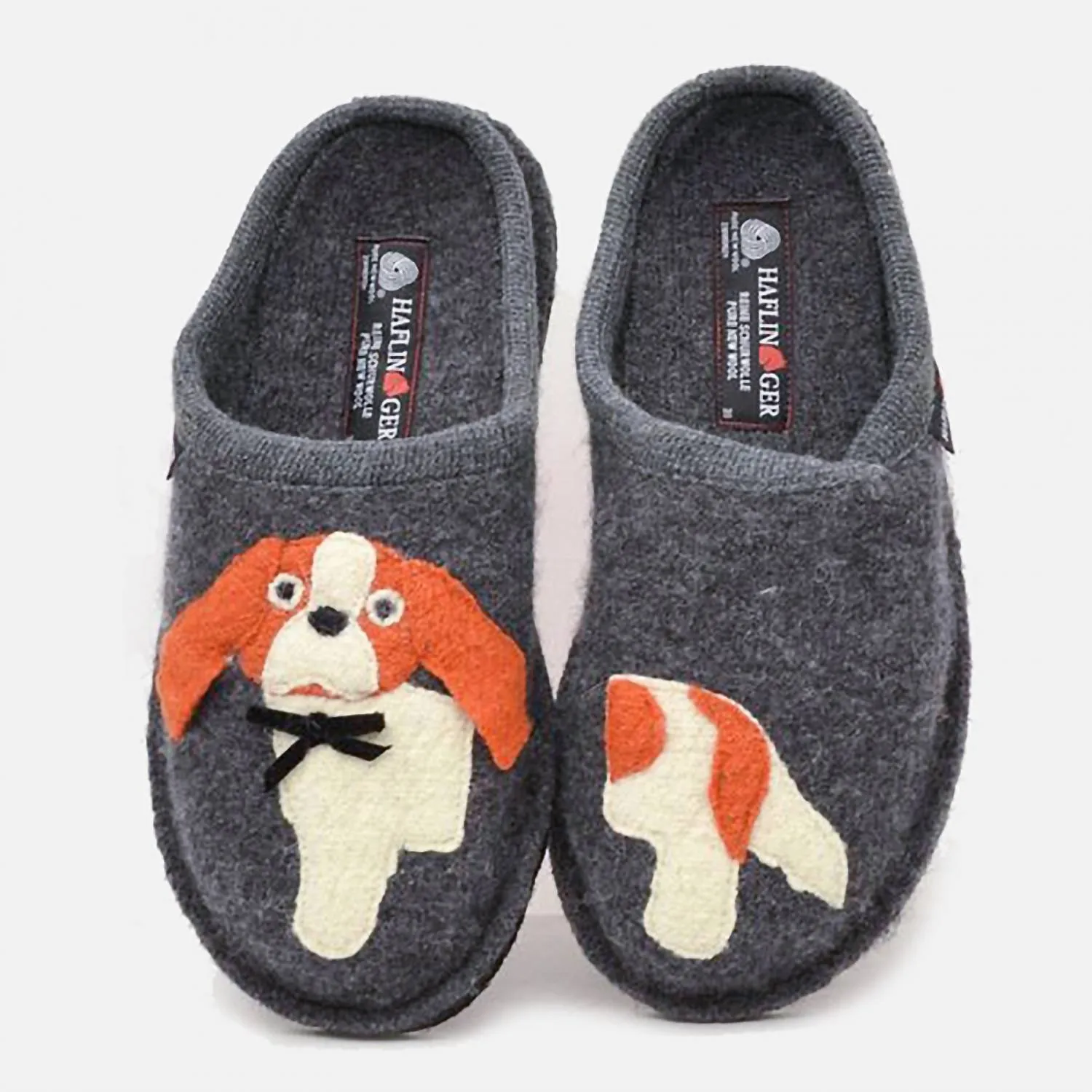 Women's Spaniel Boiled Wool Slipper In Gray