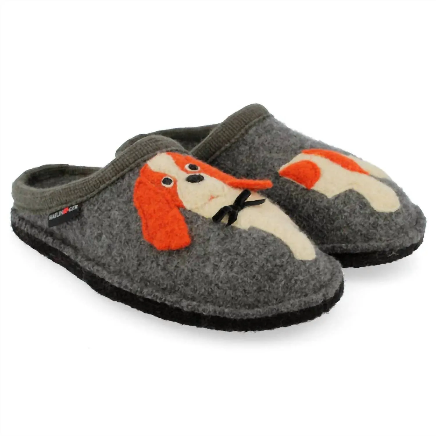 Women's Spaniel Boiled Wool Slipper In Gray