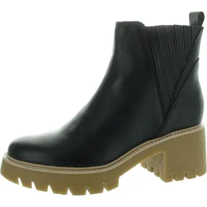 Womens Stretch Leather Chelsea Boots