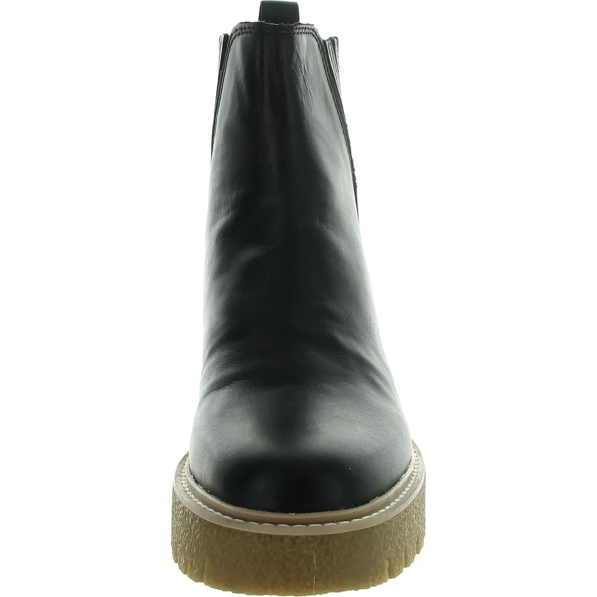 Womens Stretch Leather Chelsea Boots
