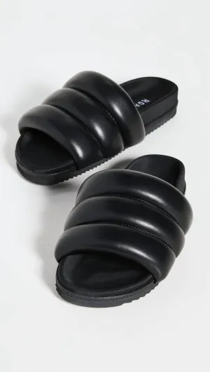 Women's Super Puff Slides In Black