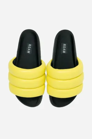 Women's Super Puff Slides In Lemon
