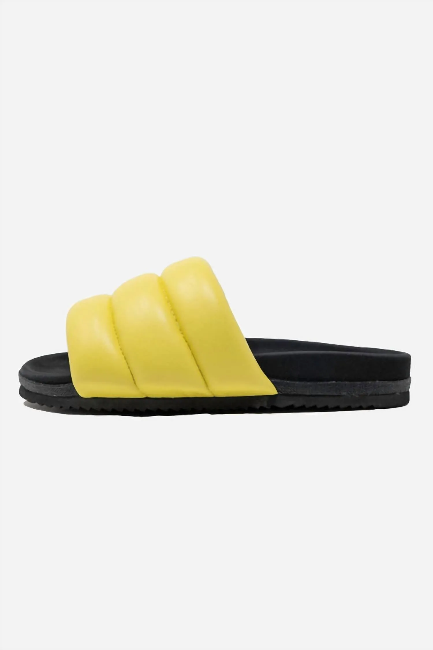Women's Super Puff Slides In Lemon