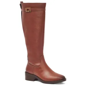 Women's Tall Riding Boots In Tan