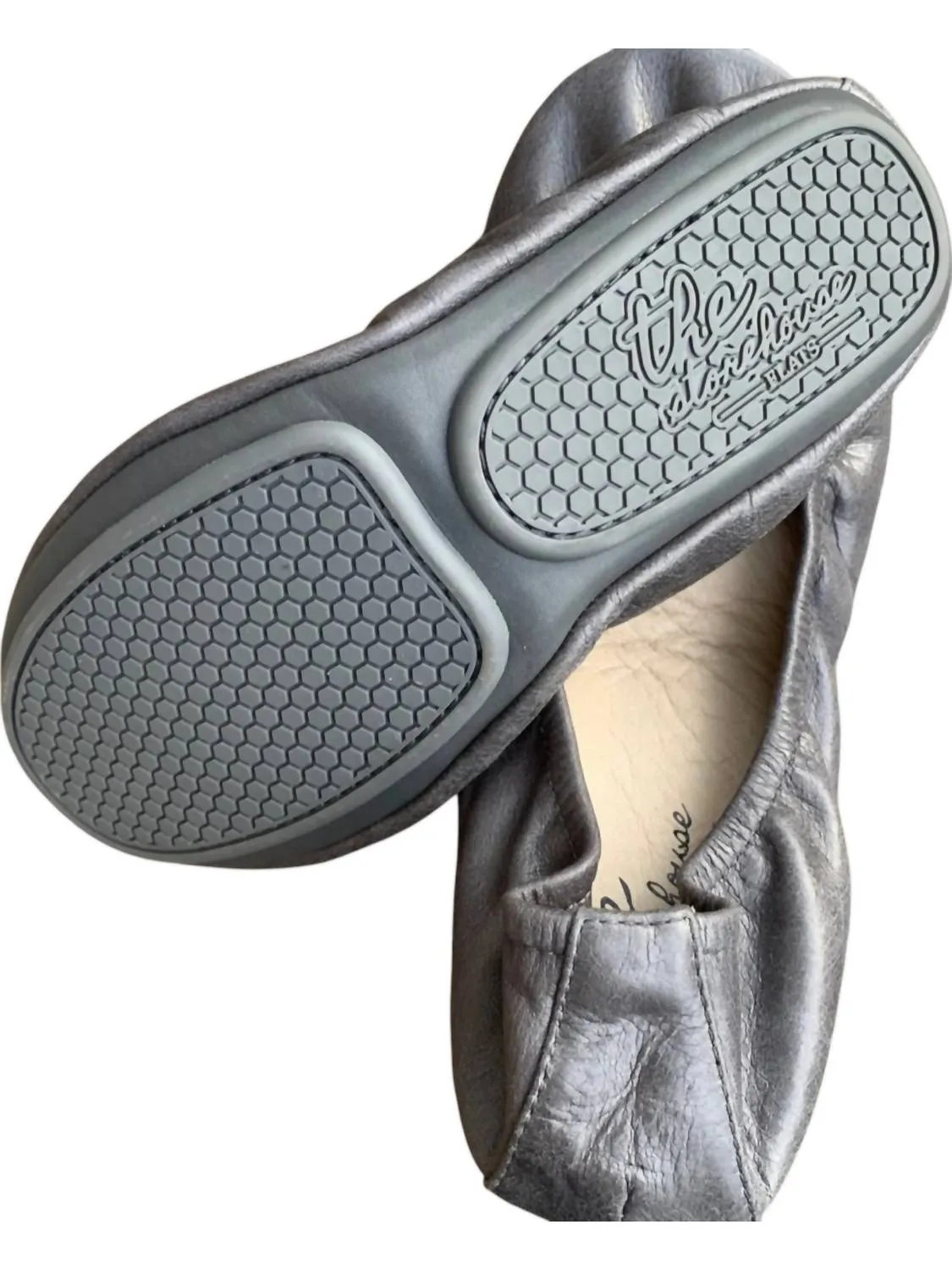 Women's The Storehouse Flat Shoe In Slate Gray Oil Tanned