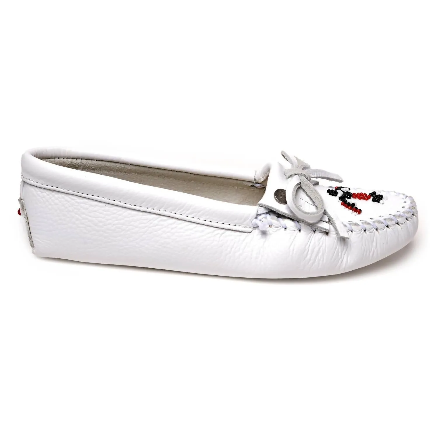 Women's Thunderbird Animikii Softsole Moccasin In White