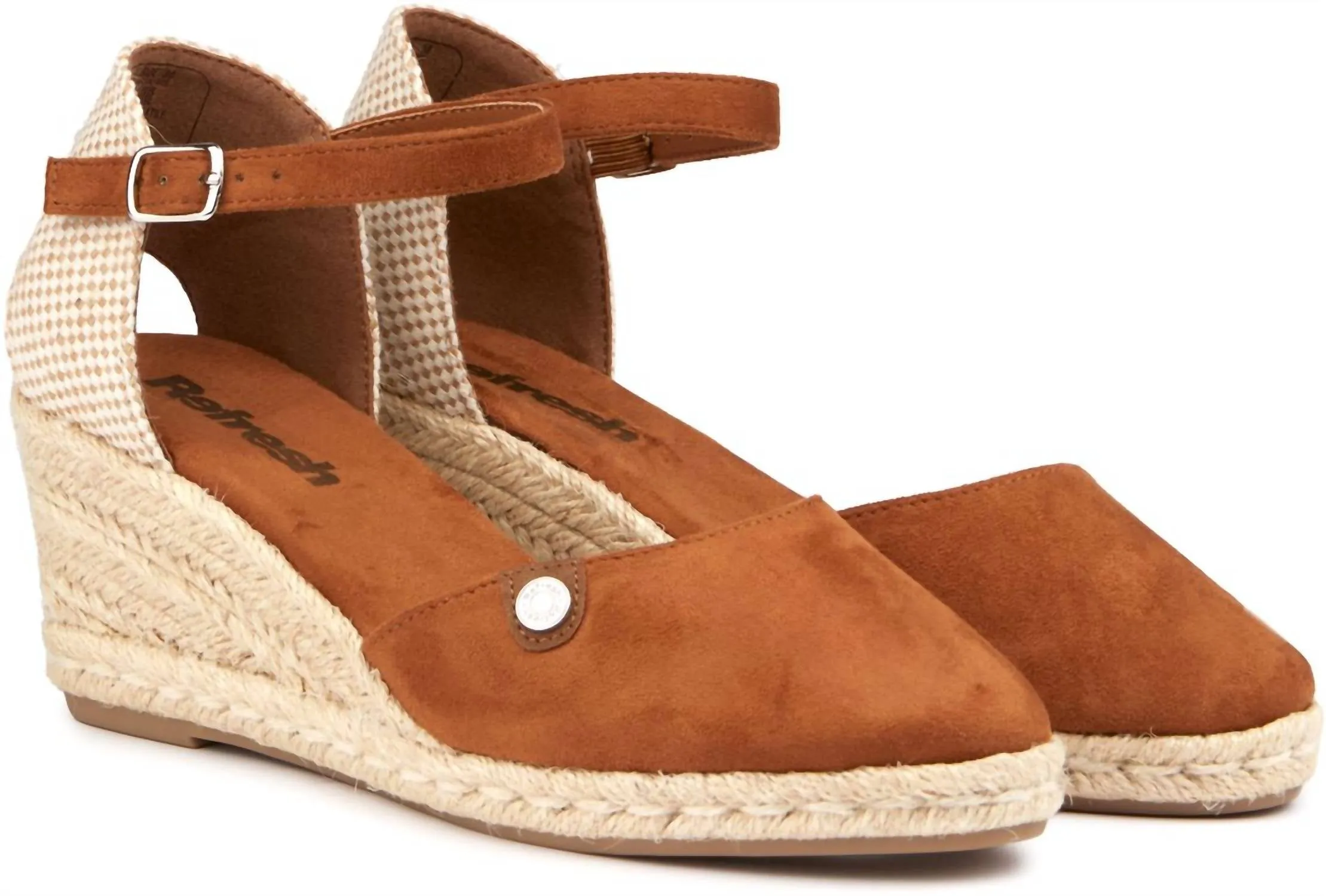 Women's Wedge Sandals In Camel