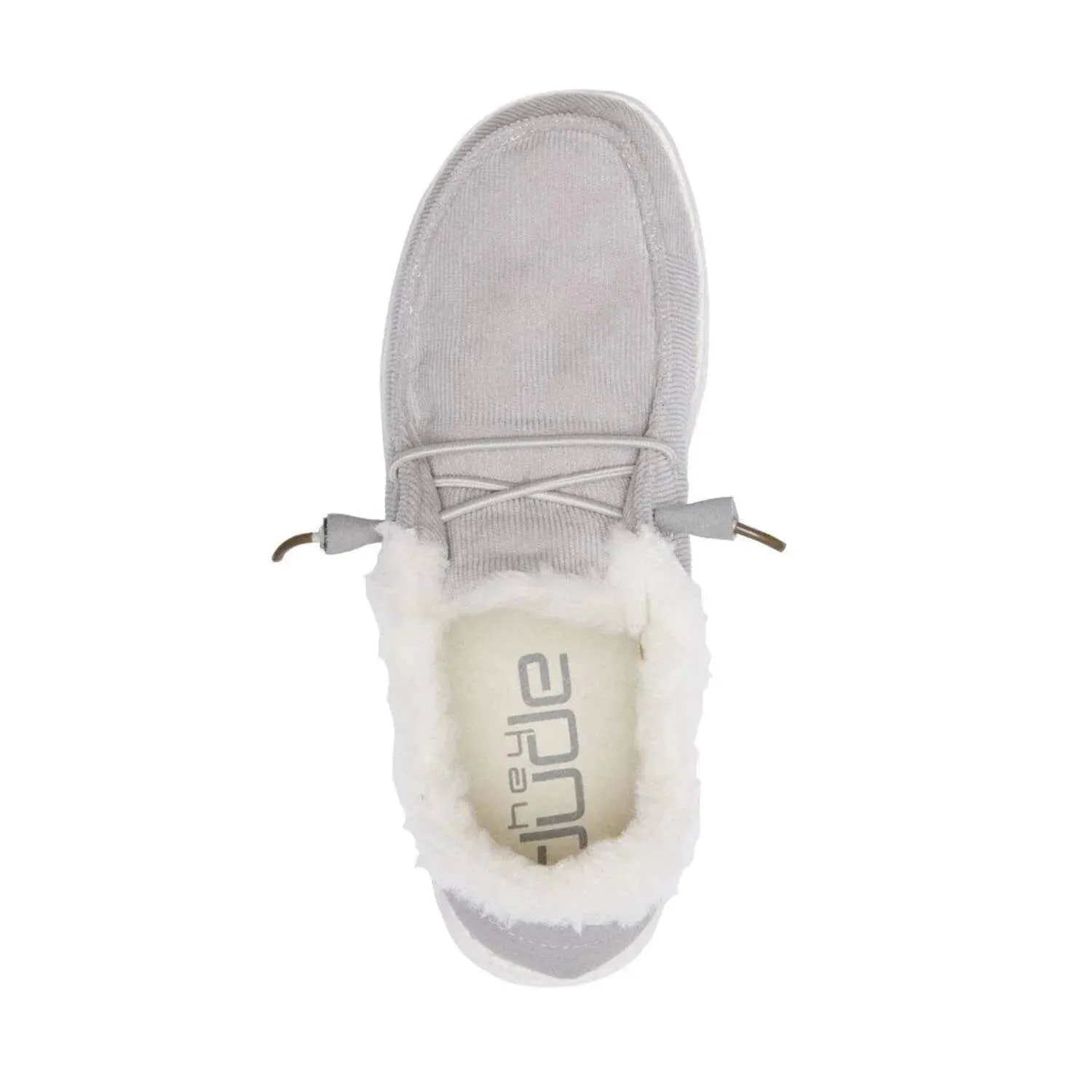 Women's Wendy Moccasin Shoe In Corduroy Grey