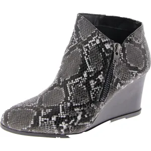 Womens Zip Up Stiletto Wedge Boots