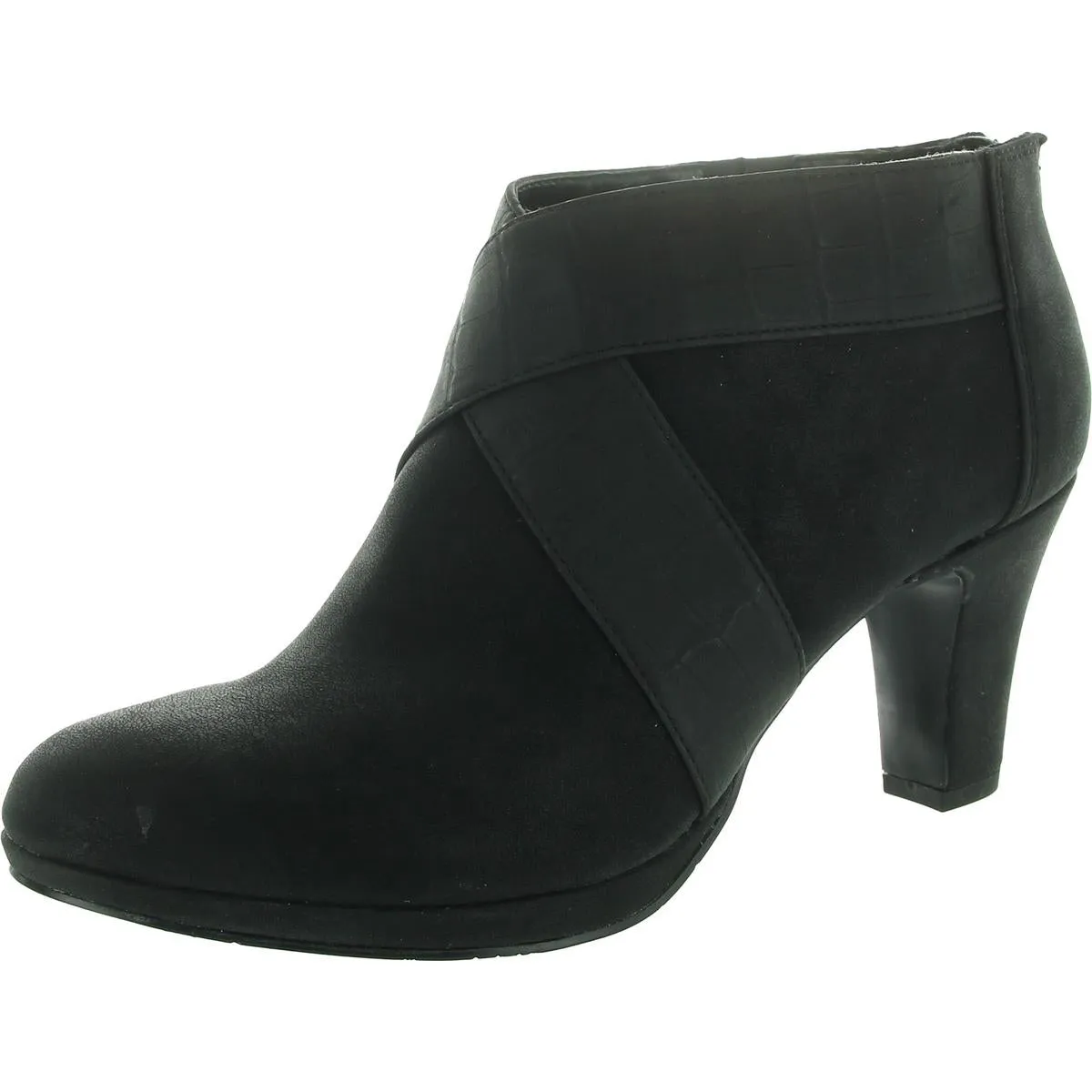 Womens Zipper Man Made Ankle Boots
