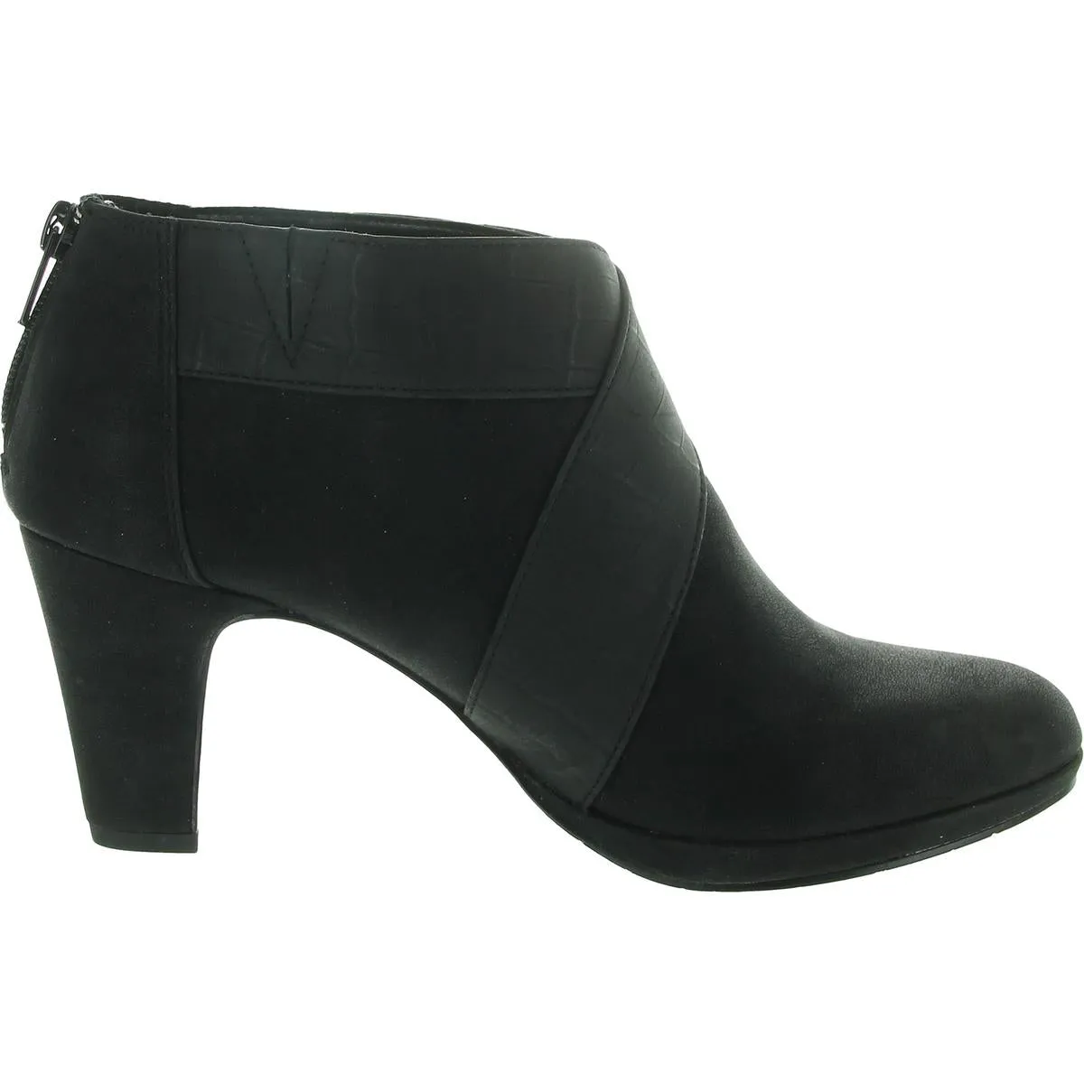 Womens Zipper Man Made Ankle Boots