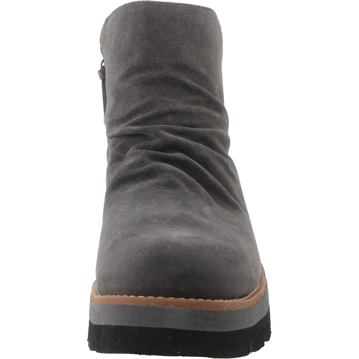 Womens Zipper Manmade Chelsea Boots