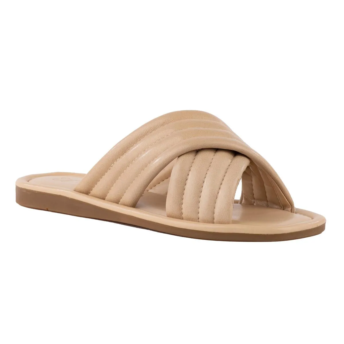 Word For Word Womens Slip On Pool Slide Sandals
