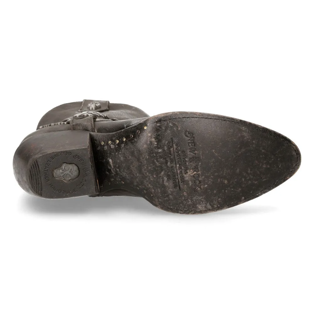 WSTM005-S1 Leather Cowboy Western Boots