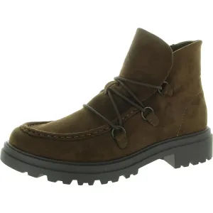 Xandy Womens Lugged Sole Man Made Booties